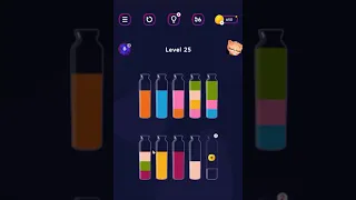 Get Color  -  Water Sort Puzzle level 25 | Mobile Games