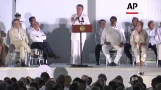 Profile of Nobel peace prize winner Santos