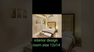 12x14 room interior design #ytshorts video #building plan # light #civil engineer