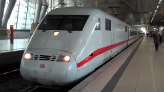 [HD] German ICE high-speed trains at Frankfurt Airport
