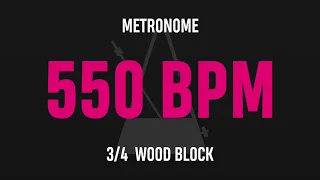 550 BPM 3/4 - Best Metronome (Sound : Wood block)