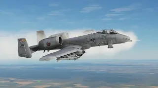 BEST COMBAT GRAPHICS SIM: Awesome A-10 Thunderbolt II Brrrt Gatling Gun Explosive DCS2.5 Compilation