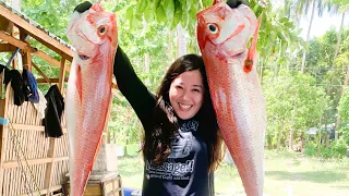 Filipina Jigger caught 3 Ruby Snappers in her first jigging expedition | Fishing in the Philippines