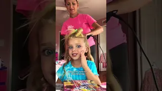 Baby girl teaches me how to do the barbie makeup 😍💕 #girls #makeup #makeuptutorial #shorts