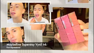 Trying The New Maybelline Superstay Vynil Ink - First Impressions!