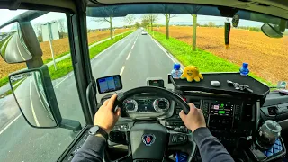 POV Truck Driving Scania R500 Unbelievable Day In Germany ASMR 4k 🇩🇪 New Gopro