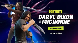 *NEW* Fortnite x The Walking Dead (Michonne and Daryl SKINS) Game Awards Announcement