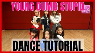 NMIXX - "Young, Dumb, Stupid" Dance Practice Mirrored Tutorial (SLOWED)