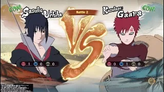 Naruto Shippuden Ninja Storm 4 : Sasuke-Akatsuki vs Gaara (CPU vs CPU)