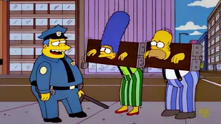Simpsons Spank parents from cars Reupload better quality