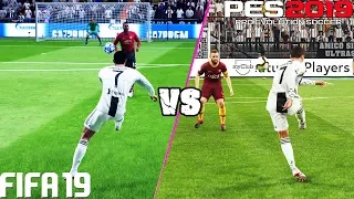 FIFA 19 vs. PES 2019: Shooting | 4K