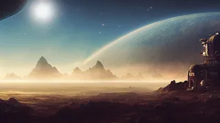 Abandoned Outpost on an Alien Moon | Sci-Fi Ambience | Sandstorm Sounds