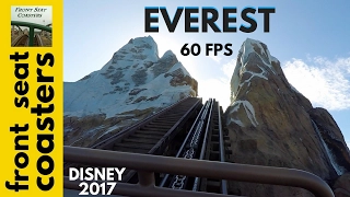 Expedition Everest POV 60fps On-Ride Animal Kingdom Disney World Roller Coaster Front Seat 2017