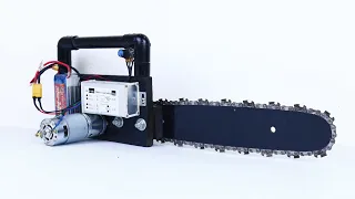 How to Make Powerful Chainsaw with 12V Motors