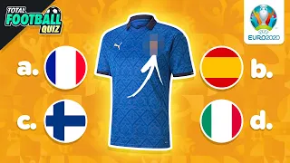 GUESS THE NATIONAL FOOTBALL TEAM JERSEY – EURO EDITION | QUIZ FOOTBALL 2021