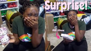 Surprising My Daughter With A Pink iPhone & Gifts | JaVlogs