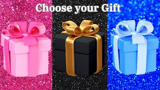 🎁 Choose Your Gift Challenge | Opening Mystery Boxes Pink vs Black vs Blue | Which Will You Pick! 🎁