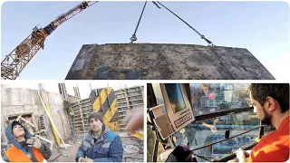 Крановщик.  Работа крановщика глазами стропальщика. The work of a crane operator.