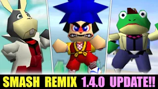 Goemon, Peppy & Slippy Join Smash Remix 1.4.0!