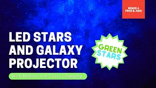 BLISSLIGHTS SKYLITE GREEN GALAXY REVIEW | Led Star Projector with Green Stars