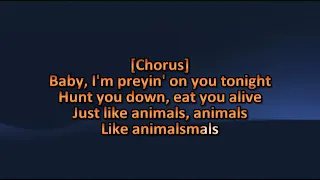 Maroon 5 - Animals - Karaoke / Lyrics