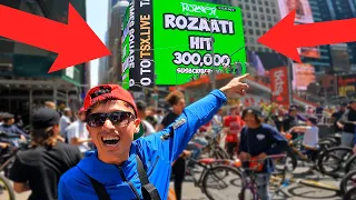 300,000 SUBSCRIBERS RIDEOUT NEW YORK CITY!