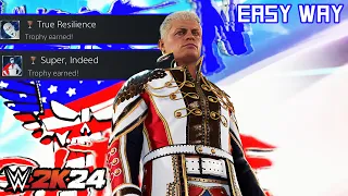 WWE 2K24 - True Resilience/Super, Indeed (Trophy/Achievement) | Easy Way