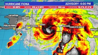 Tropical Update: Hurricane Fiona slams Puerto Rico with damaging winds, flooding