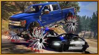 GTA 5 Roleplay - 'MONSTER' Reaper Truck Destroying Cop Cars | RedlineRP #964