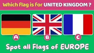 Guess the correct FLAG in EUROPE? – European Flag Quiz