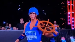 raw vs smackdown 8 woman elimination match wwe2k22