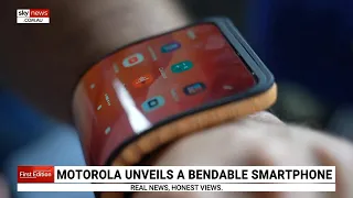 ‘Look what we can do’: Motorola unveils new bendable smartphone