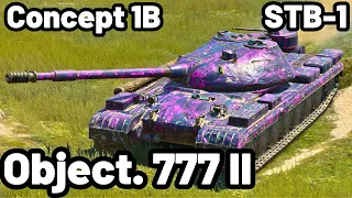 Object. 777 II, Concept 1B & STB-1 | WOT Blitz Pro Replays