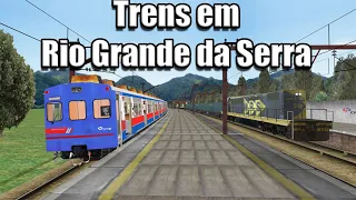 Movimentação de Trens na estação Rio Grande da Serra - Linha 10 Turquesa