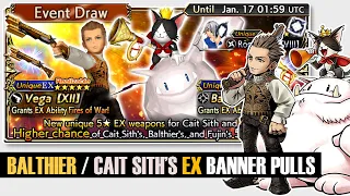 [DFFOO - GL]BALTHIER and CAIT SITH EX Banner Pulls - FREE MULTIs and Tickets!