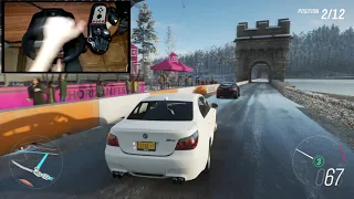 Forza Horizon 4 RACE BMW M5 E60 (Steering Wheel + Shifter) | Logitech g27 Gameplay