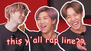 rap line being the funniest line in bts