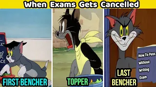 When Exam gets Cancelled 😂 | Tom and Jerry | Funny Video | @Masth.Entertainment