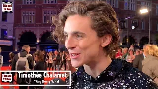 Timothée Chalamet was the king of the red carpet at the LFF The King UK premiere