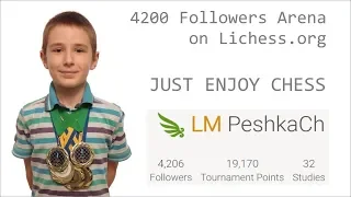 CHESS. 4200 Followers Arena on Lichess.org. LiveStream. 27/11/2019