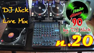 DJ NICK 90's Vinyl Italo-Disco Mix live 20