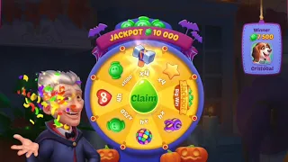 Homescapes Halloween jackpot wheel for 10,000 candy