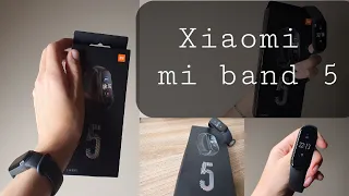 Распаковка и краткий обзор Xiaomi Mi Band 5 | Хороший браслет от Xiaomi за 1800