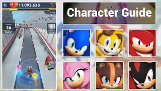 Sonic Dash 2: Character Guide