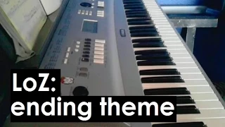 The legend of Zelda ending theme on piano