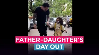 Daniel Weber Pictured With Daughter Nisha