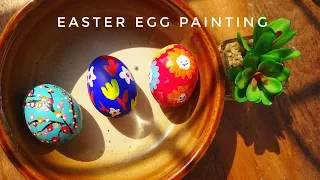 Easter egg painting [DECORATING EASTER EGGS | DIY tutorial using Acrylic paint]