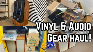 Mega Vinyl & Audio Gear Haul! 1,200+ Records & Speakers that originally cost $20,000.