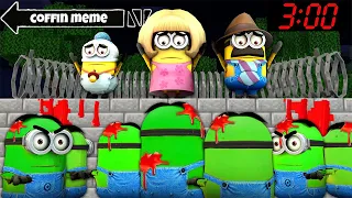 WHAT HAPPENED TO FAMILY MINION ZOMBIE APOCALYPSE in MINECRAFT Scary Minion vs Minions Gameplay Movie