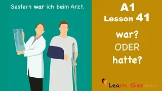 Learn German | war oder hatte | German for beginners | A1 - Lesson 41